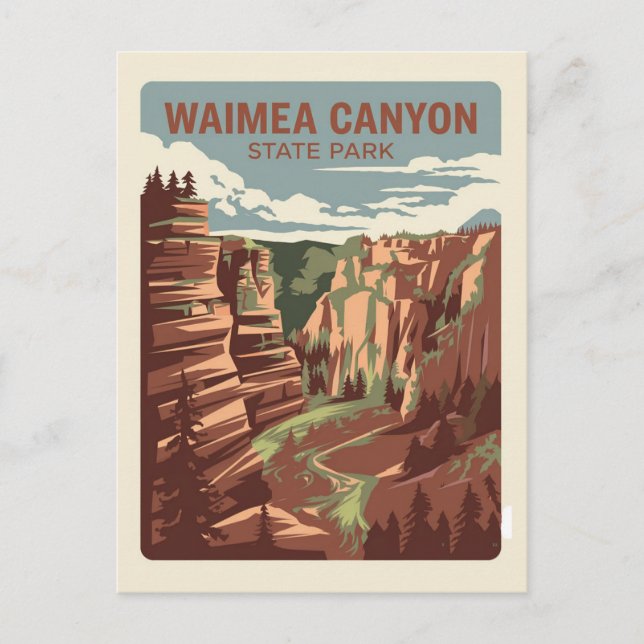 Waimea Canyon State Park, Hawaii Postcard (Front)