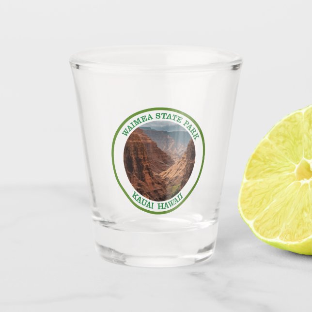 Waimea Canyon State Park, Hawaii Shot Glass (Front)