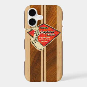 Waimea Surfboard Hawaiian Faux Koa Wood Red