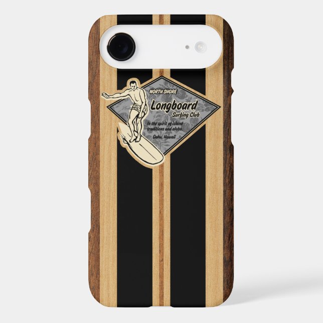 Waimea Surfboard Hawaiian iPhone 4 Case (Back)