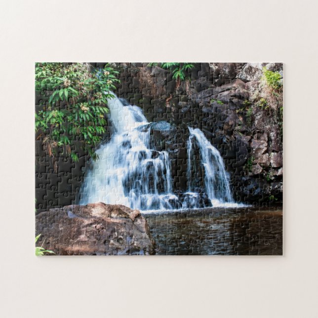 Waimea Waterfall - Long Exposure Jigsaw Puzzle (Horizontal)