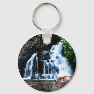 Waimea Waterfall - Long Exposure Key Ring