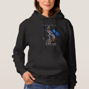 Waipahu Hawaii Swordfish Marlin Ocean Fishing Hoodie