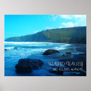 Waipio Valley Big Island Hawaii scenic poster