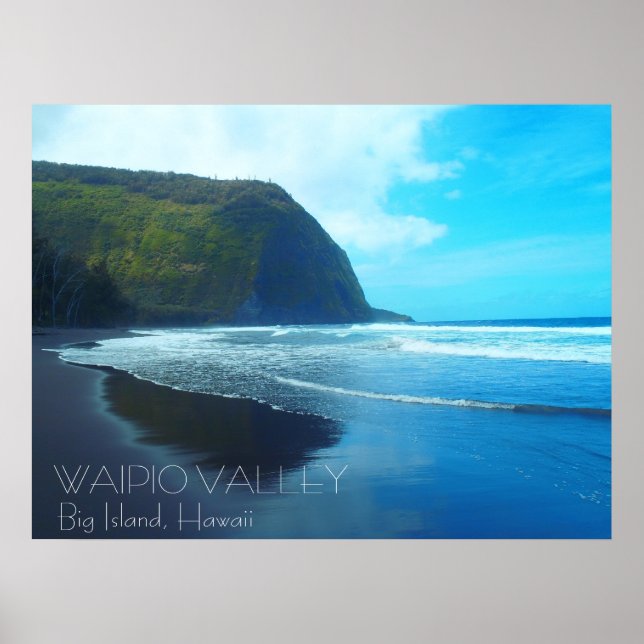 Waipio Valley Big Island Hawaii scenic poster (Front)