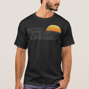 Waipio Valley Hawaii Retro  Throwback Beach  T-Shirt