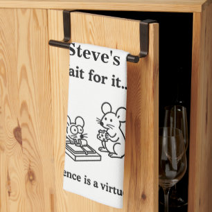 Wait for it, funny mice tea towel