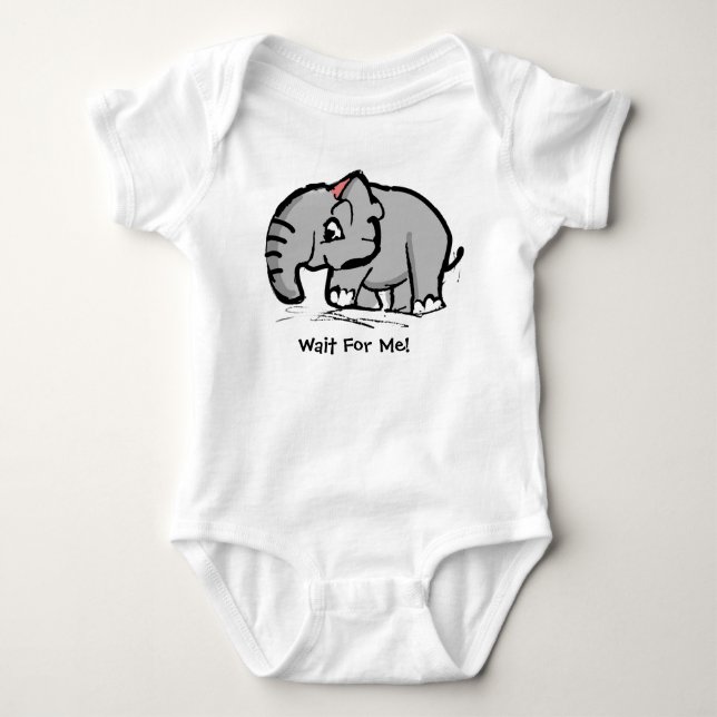 Wait for me baby bodysuit (Front)