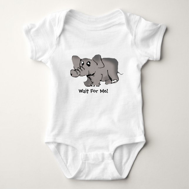 Wait for me baby bodysuit (Front)