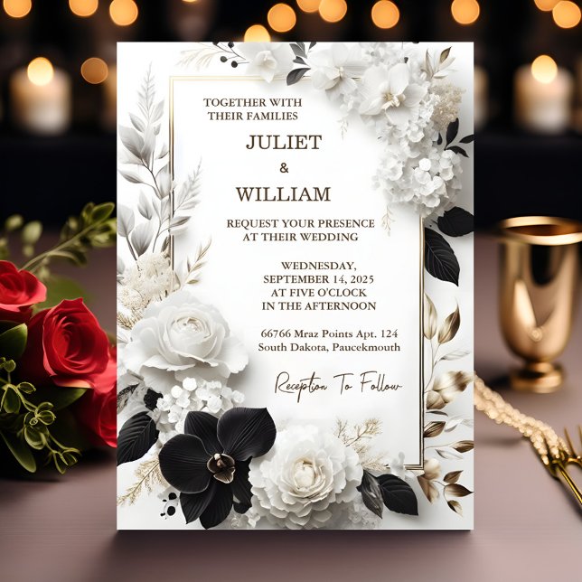 Wait Formal Simple Classic Elegant Blank Wedding Invitation (Creator Uploaded)