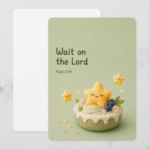 WAIT ON THE LORD Christian Encouragement Card