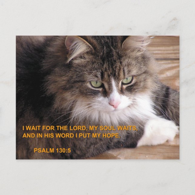 WAIT ON THE LORD POSTCARD (Front)