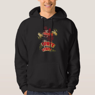 Wait Staff Inked Skull & Red Roses Tattoo Hoodie