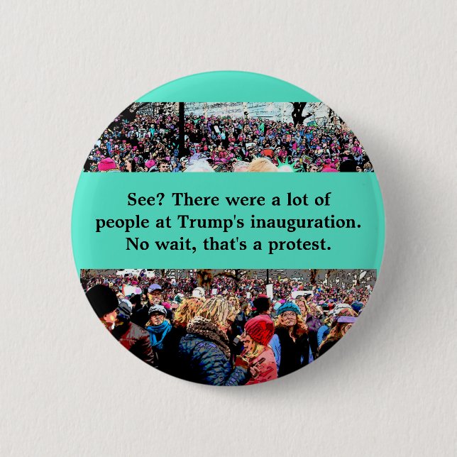 Wait that's a protest 6 cm round badge (Front)