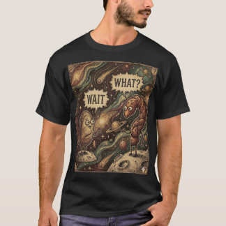 Wait What? Bread in Space Vintage Surrealist Comic T-Shirt