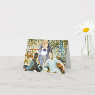 Waiter at the Boating Party (Renoir) Card