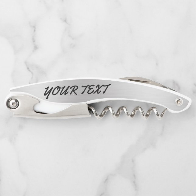 Waiter Corkscrew Wine Opener – Engraved Name Gift (Front)