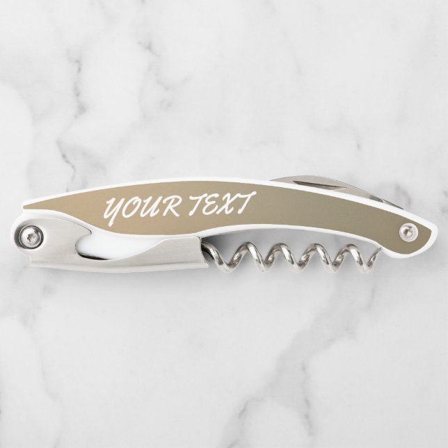 Waiter Corkscrew Wine Opener – Engraved Name Gift (Front)