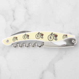 Waiter's Corkscrew Bike with Flowers