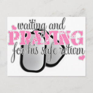 Waiting and Praying Postcard