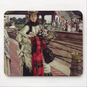 Waiting at the Station Mouse Pad