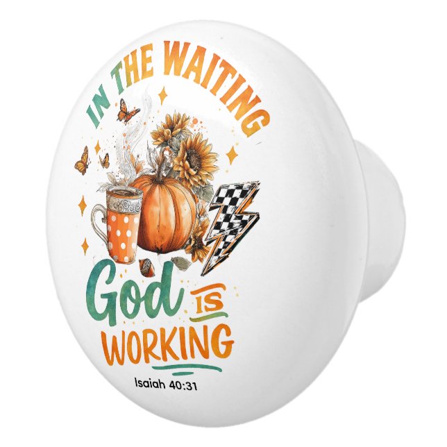 Waiting Ceramic Knob (Right)