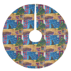 Waiting For Christmas Brushed Polyester Tree Skirt