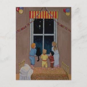 Waiting for Father Christmas Holiday Postcard