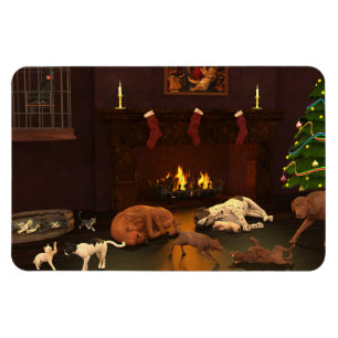 Waiting For Father Christmas Magnet