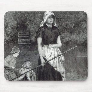 Waiting for Father, from 'Leisure Hour', 1888 Mouse Pad