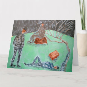WAITING FOR GODOT Jumbo Greeting Card