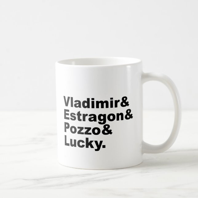 Waiting for Godot - Vladimir Estragon Pozzo Lucky Coffee Mug (Right)