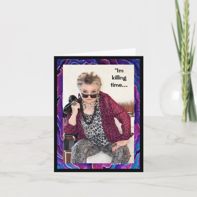 Waiting for Life's Meaning and Happiness Card (Front)