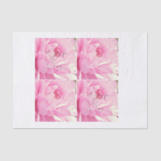 Waiting For Mr Darcy Watercolor rose decoupage Tissue Paper