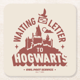 Waiting for my Letter to HOGWARTS™ Square Paper Coaster