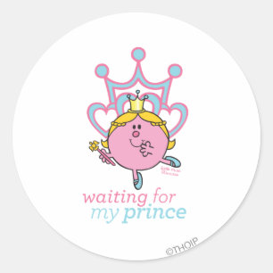 Waiting For My Prince Classic Round Sticker