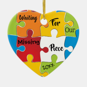 Waiting for Our Missing Piece - Adoption Gifts Ceramic Tree Decoration