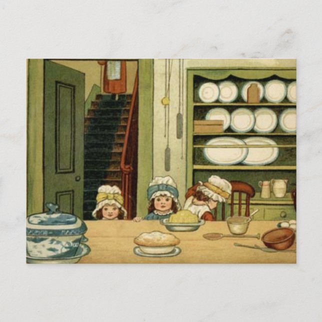 Waiting For Pie Postcard (Front)
