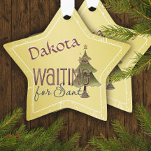 Waiting For Santa Christmas Tree Personalised