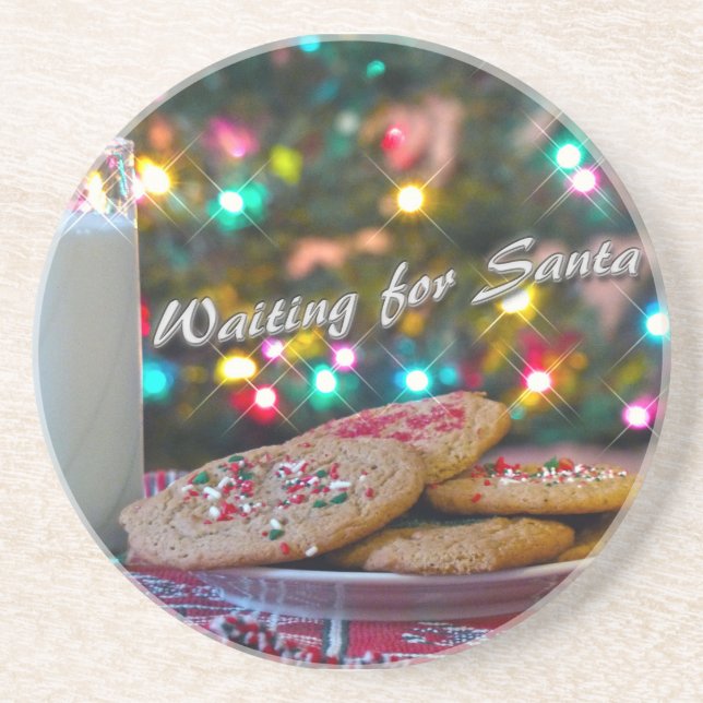 Waiting for Santa Coaster (Front)