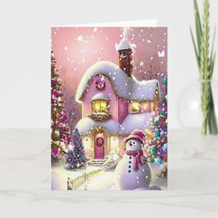 Waiting for Santa Folded Holiday Card