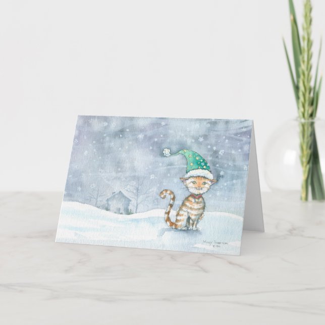 Waiting For Santa Holiday Card (Front)