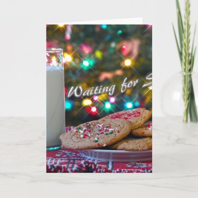 Waiting for Santa Holiday Card (Front)