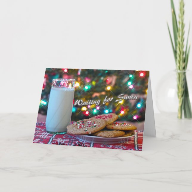 Waiting for Santa Holiday Card (Front)
