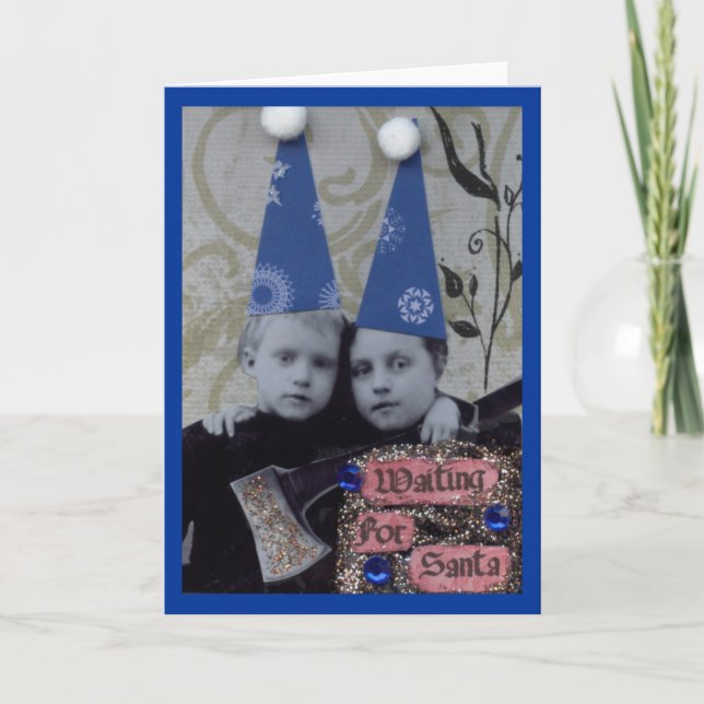 Waiting for Santa Holiday Card (Front)