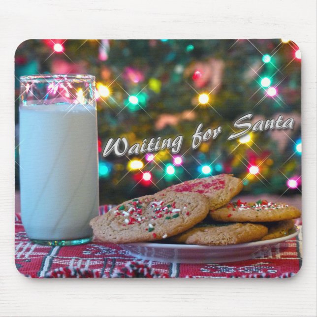 Waiting for Santa Mouse Pad (Front)