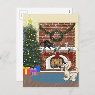 Waiting for Santa Postcard