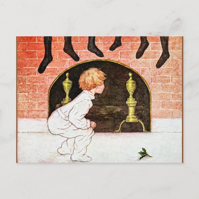 Waiting for Santa Postcard (Front)