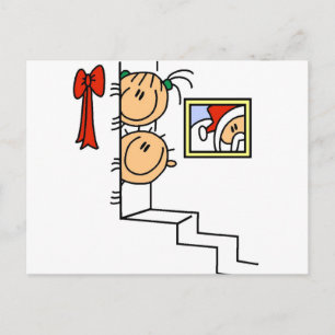 Waiting for Santa T-shirts and Gifts Holiday Postcard