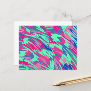 Waiting for Spring Abstract Art Postcard